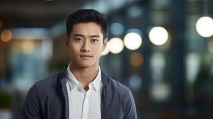 Fototapeta premium He is an aspiring entrepreneur in his 20s, but his diabetes diagnosis has posed a challenge in pursuing his dreams. He struggles with the financial burden of managing his condition while