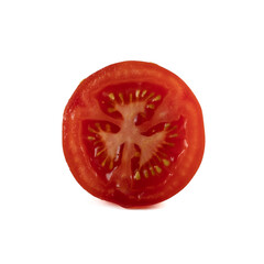 Tomato isolated on white background. With clipping path. Full depth of field.