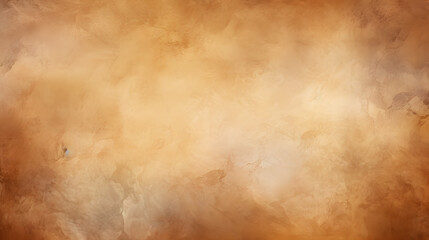 Brown background with grunge texture, watercolor painted mottled brown background with vintage...