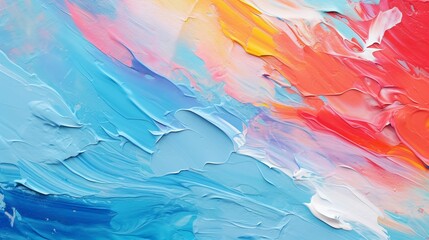 Vivid Abstract Canvas. Colorful, textured art with bold brushstrokes
