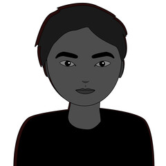 silhouette of a man