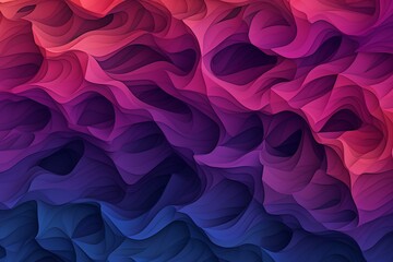 Abstract background of random cubic wave pattern. Generative AI - obrazy, fototapety, plakaty