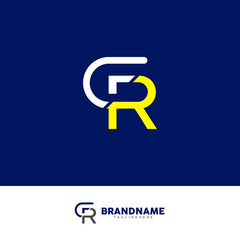 The vector is a monogram of the letter G and R.