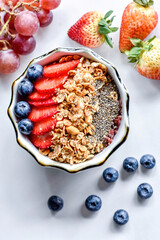 Desayuno saludable, pudin de chía