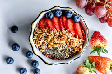 Desayuno saludable, pudin de chía