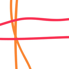 Red orange lines abstract background 