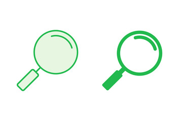 Search icon set. search magnifying glass icon