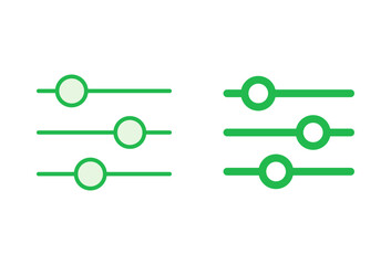 setting Icon set. Cog settings Icon Symbol