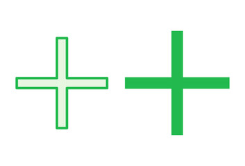 Obraz premium Plus Icon set. Add plus icon