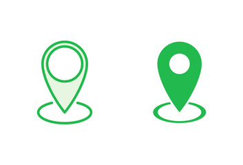 Pin icon set. Location icon vector. destination icon. map pin