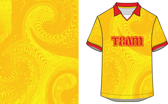 pattern jersey, 2d mockup front view, sportwear background, football, volleyball, futsal, jersey
