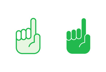 Fototapeta premium Hand icon set. hand vector icon, palm,click