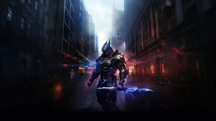 Blade scifi warrior