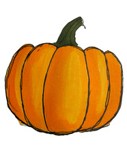 pumpkin isolated on white background