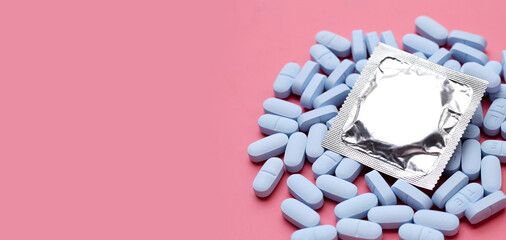 Condom with pre-exposure prophylaxis (or PrEP) is medicine taken to prevent getting HIV