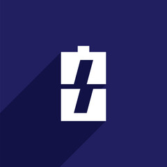 ENERGY BATTERY ICON LOGO TEMPLATE VECTOR