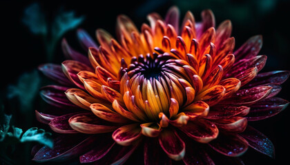 Vibrant petals in multi colored bouquet showcase beauty in nature generated by AI