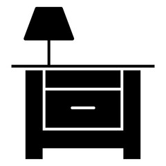 bedside table, decoration, furniture, cabinet, bed