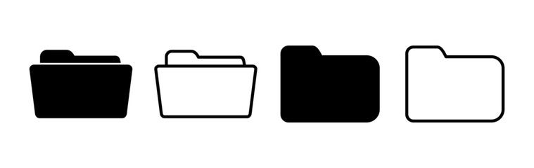 Folder icon vector. document folder icon