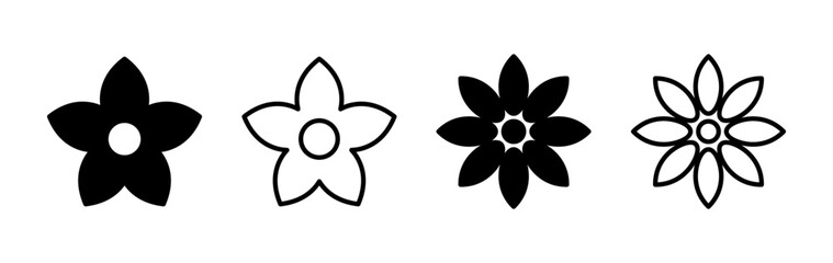 Flower icon vector. floral icon. flower logo