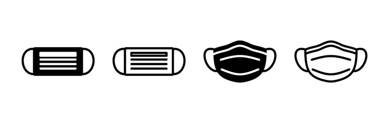 Face mask icon vector. medical Face Mask icon.