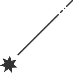 밤하늘 떨어지는 운석 별