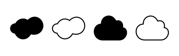 Cloud icon vector. cloud data. cloud services