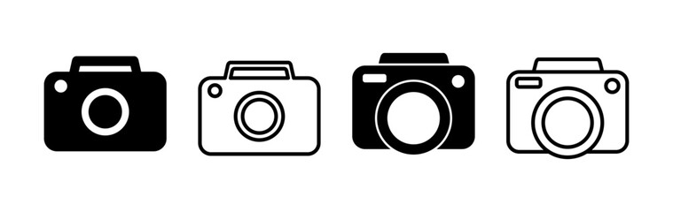 Camera Icon in trendy flat style isolated. Camera symbol web site design