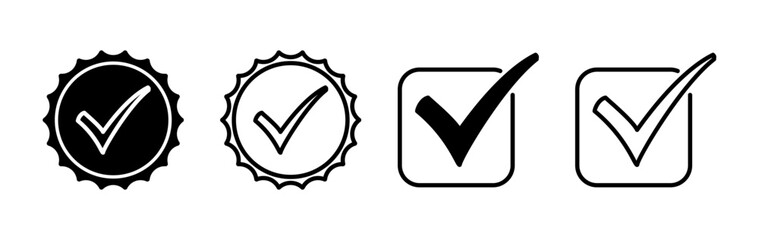 Approved icon vector. Approved or Certified Medal Icon