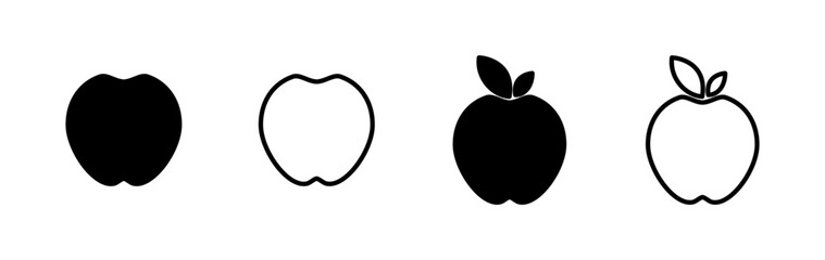 Apple icon vector. apple symbol