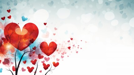 A heart background for Valentine's Day, Generative AI. 
