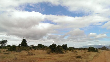 Obraz premium Clouds over the valley