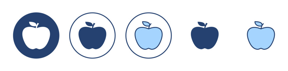 Apple icon vector. Apple sign and symbols for web design.