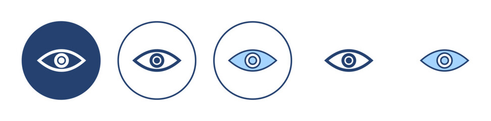 Obraz premium Eye icon vector. Eye sign and symbol. Look and Vision icon.