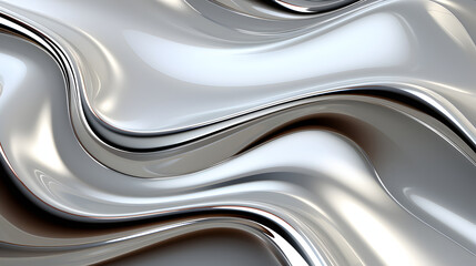glossy silver metal fluid chrome mirror water effect background backdrop texture
