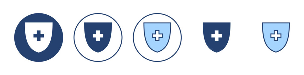 Obraz premium Health insurance icon vector. Insurance health document sign and symbol