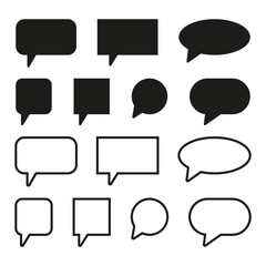 Chat set icon. Vector illustration. EPS 10.