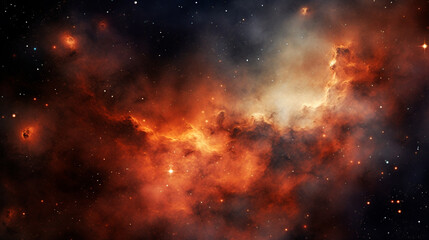 Abstract space background. Beautiful galaxies, nebula and stars in outer space, realistic universe wallpaper
