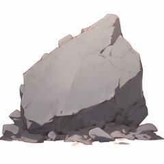 Stylized rocks for anime and cartoons.