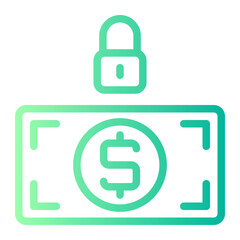 padlock gradient icon