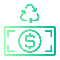 recycle gradient icon