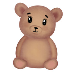 teddy bear isolated on white