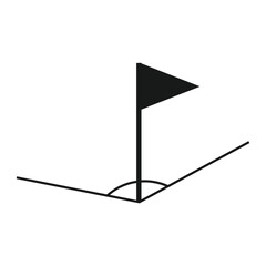 field corner flag icon
