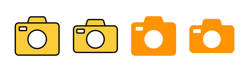 Camera icon vector for web and mobile app. photo camera sign and symbol. photography icon.