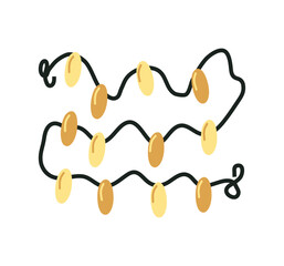 happy new year lights decoration