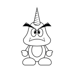 bad mushroom with horn