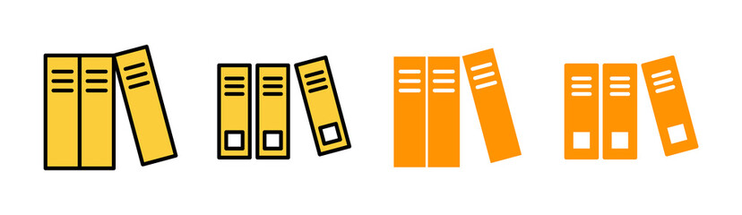 Library icon set for web and mobile app. education sign and symbol