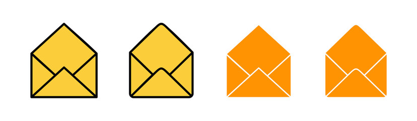 Mail icon set tor for web and mobile app. email sign and symbol. E-mail icon. Envelope icon
