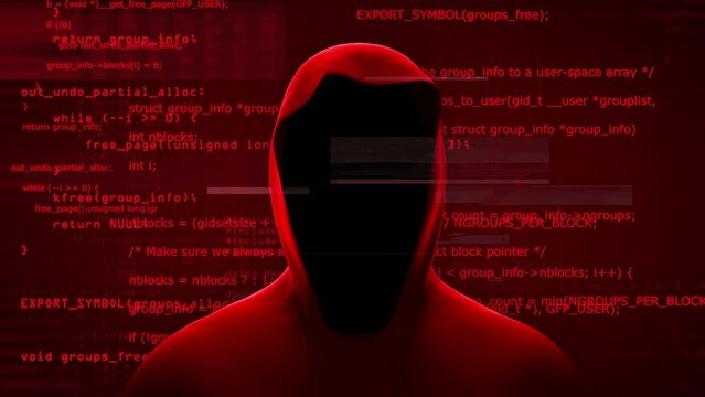Hacker in a hoodie