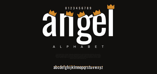 Angel sport future curve, wave modern alphabet fonts. technology typography urban font and number uppercase. vector illustration